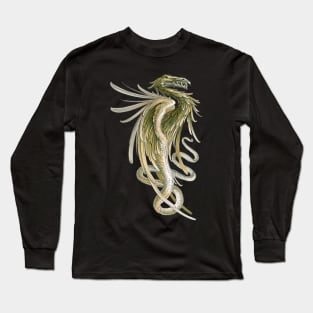 Winged Dragon with a Snake Tail Long Sleeve T-Shirt